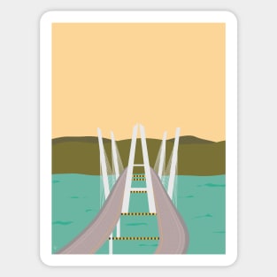 Tappan Zee Bridge, Hudson River, New York Sticker